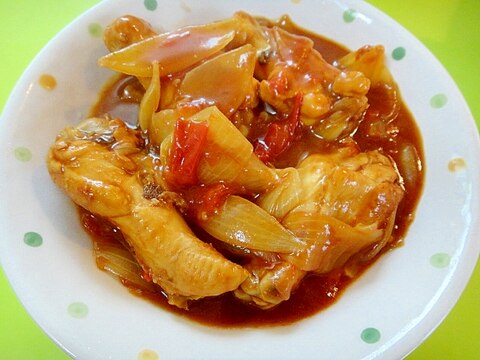 手羽元のトマトカレー煮